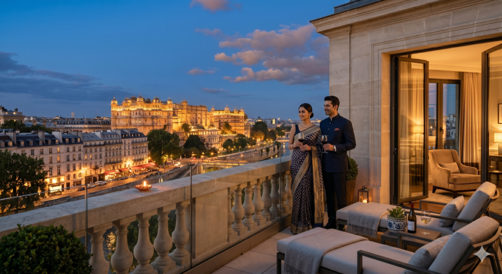 Iconic sights view from a Lumina Grand Hotel suite